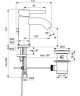 BC203U5 CERALINE Однорукоятковый смеситель для умывальника, картридж 35 мм