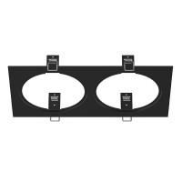 217827 Рамка INTERO 111 Double QUADRO ЧЕРНЫЙ (в комплекте)