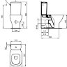 Напольный унитаз Tesi AquaBlade T008201