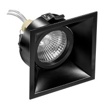 214507 Светильник DOMINO QUADRO MR16 ЧЕРНЫЙ (в комплекте)
