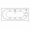 Ванна EXCELLENT Oceana 160x75 "LINE" (золото)