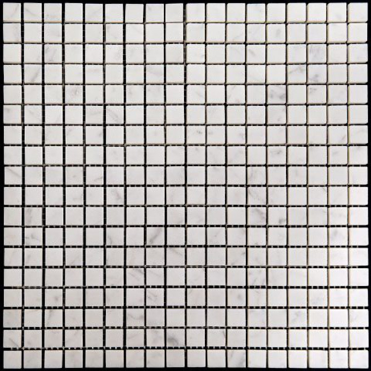 Мозаика из натурального камня M088-15P (Carrara)