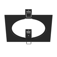 217817 Рамка INTERO 111 QUADRO ЧЕРНЫЙ (в комплекте)
