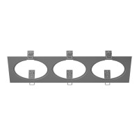 217839 Рамка INTERO 111 Triple QUADRO СЕРЫЙ (в комплекте)