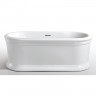 Ванна акриловая AZARIO TOUR 1800x900x600, свободностоящая, в комплекте с сифоном и металлической рамой, белая (TOU18090) TOU18090