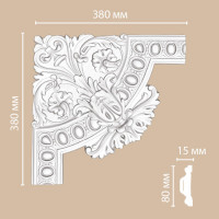 98703-1/16 угол DECOMASTER-2 (380х380) [DP-9867 A]