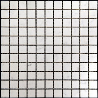 Мозаика из натурального камня M088-25P (Carrara)