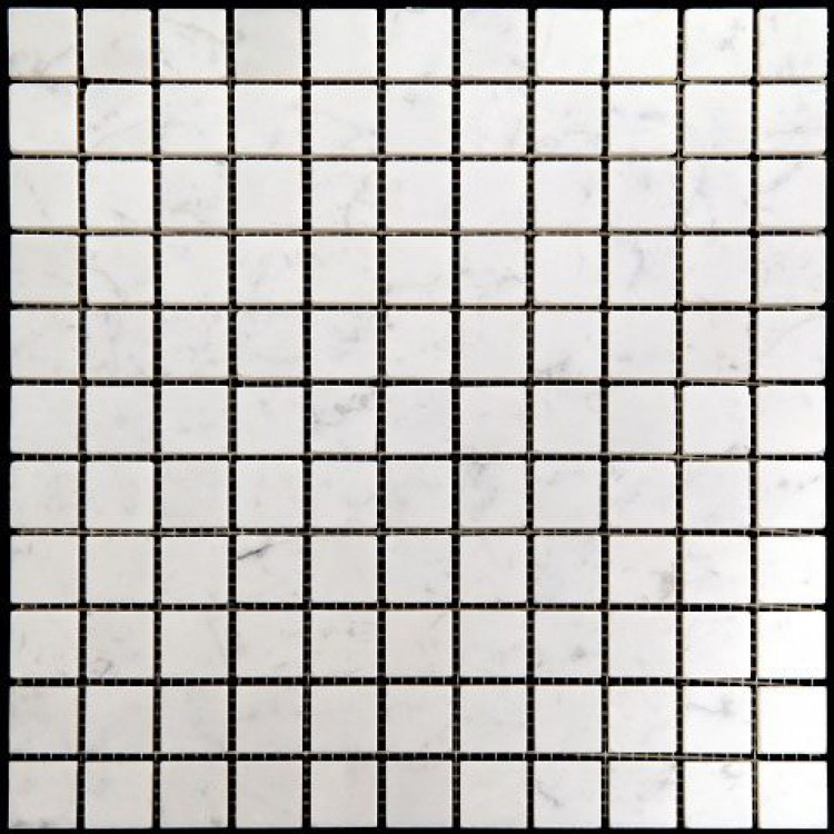 Мозаика из натурального камня M088-25P (Carrara)