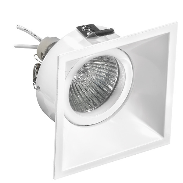 214506 Светильник DOMINO QUADRO MR16 БЕЛЫЙ (в комплекте)