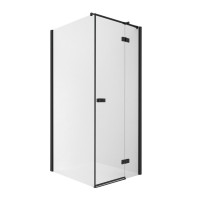 Душевое ограждение NEW TRENDY REFLEXA BLACK R 100x100x200 EXK-1339/EXK-0297 (черный)