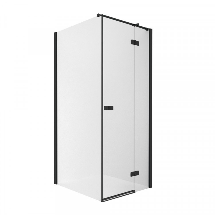 Душевое ограждение NEW TRENDY REFLEXA BLACK R 100x100x200 EXK-1339/EXK-0297 (черный)