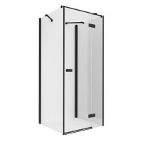 Душевое ограждение NEW TRENDY REFLEXA BLACK R 100x100x200 EXK-1374 (черный)