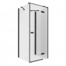 Душевое ограждение NEW TRENDY REFLEXA BLACK R 100x100x200 EXK-1374 (черный)