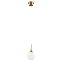 813012 (MD5085-1JS)  Подвес GLOBO 1х40W  E14 gold/white (в комплекте)