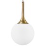 813012 (MD5085-1JS)  Подвес GLOBO 1х40W  E14 gold/white (в комплекте)