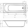 ORION 170x70 Ванна акриловая прямоугольная RIHO Чехия