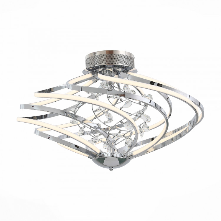SL924.102.10 Люстра потолочная ST-Luce Хром, Прозрачный/Белый LED 1*72W