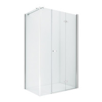Душевое ограждение NEW TRENDY NEW SOLEO PLUS складные двери R 110x120x195 K-0630 (хром)
