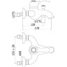 Смеситель для ванны с душем Paffoni Flavia FA022CR