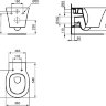 Подвесной унитаз Connect Air AquaBlade E005401