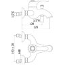 Смеситель для ванны с душем Paffoni Flavia FA022BR