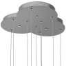 763339 Подвес UNITARIO 34.5W LED 3795LM СЕРЕБРО МАТОВЫЙ 3000K (в комплекте)