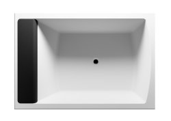 SAVONA 190x130 Ванна акриловая прямоугольная в компл. с черным подголовником RIHO Чехия