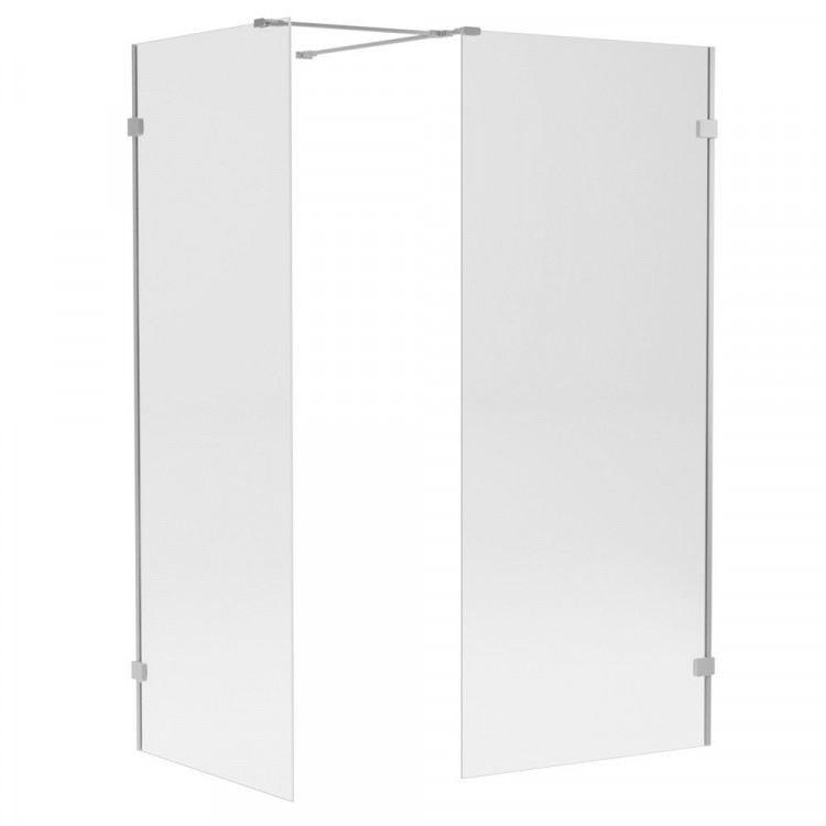 Душевое ограждение NEW TRENDY EVENTA walk-in 150x90x200 EXK-0237 (хром)