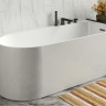 Ванна акриловая Azario LUTON 1700x800x580, свободностоящая, в комплекте с сифоном и металлической рамой, ПРАВАЯ, белая ( LUT17080 R ) LUT17080R