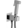 Смеситель с гигиеническим душем Paffoni Tweet Square ZDUP112CR (с внутренней частью)