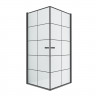 Душевое ограждение NEW TRENDY NEW SOLEO BLACK 90x90x195 D-0285A/D-0285A (черный)