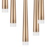 807083 (MD1220A-8GL) Подвес PUNTO 8х25W G9 chrome + champagne (в комплекте)