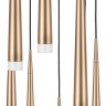 807083 (MD1220A-8GL) Подвес PUNTO 8х25W G9 chrome + champagne (в комплекте)