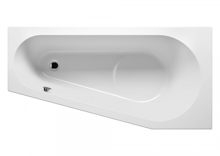 DELTA 160x80, L Ванна акриловая асимметричная RIHO Чехия