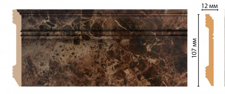 Плинтус напольный цветной  D105-713