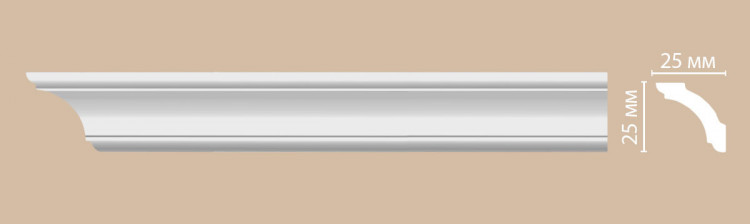 96251/50 FLEXIBLE плинтус DECOMASTER-2 (25x25x2400мм)