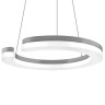 763249 Подвес UNITARIO 24W LED 2640LM СЕРЕБРО МАТОВЫЙ 4000K (в комплекте)