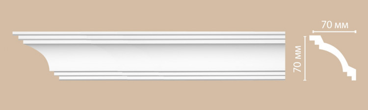 96257/14 FLEXIBLE плинтус DECOMASTER-2 (70х70х2400мм)