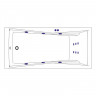 Ванна EXCELLENT Palace 180x80 "LINE" (хром)
