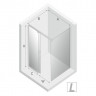 Душевое ограждение NEW TRENDY PORTA L 140x90x200 EXK-1137/EXK-1110 (хром)