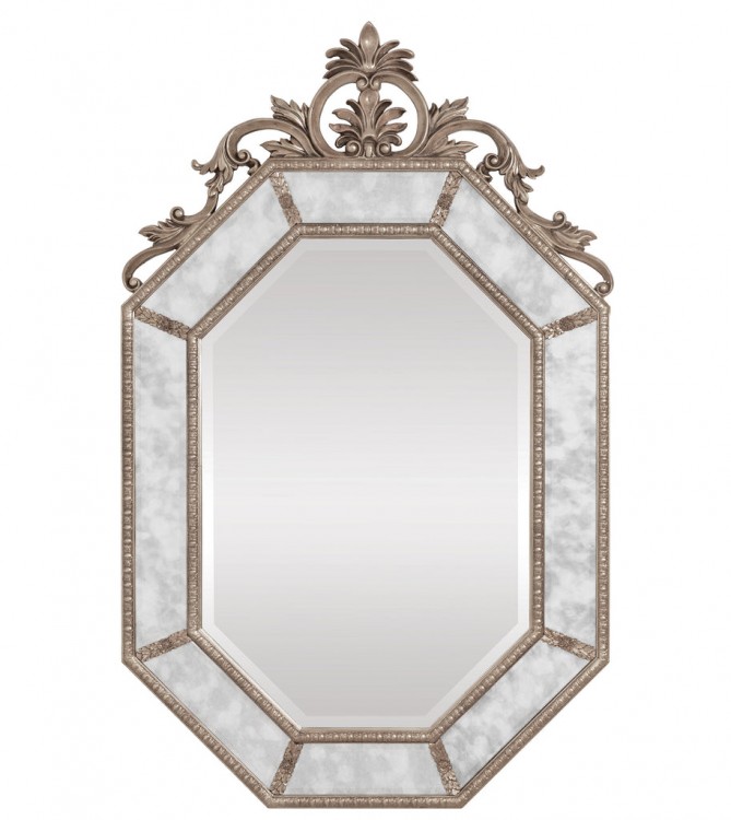 Зеркало в раме "Лидс" Florentine Silver/19