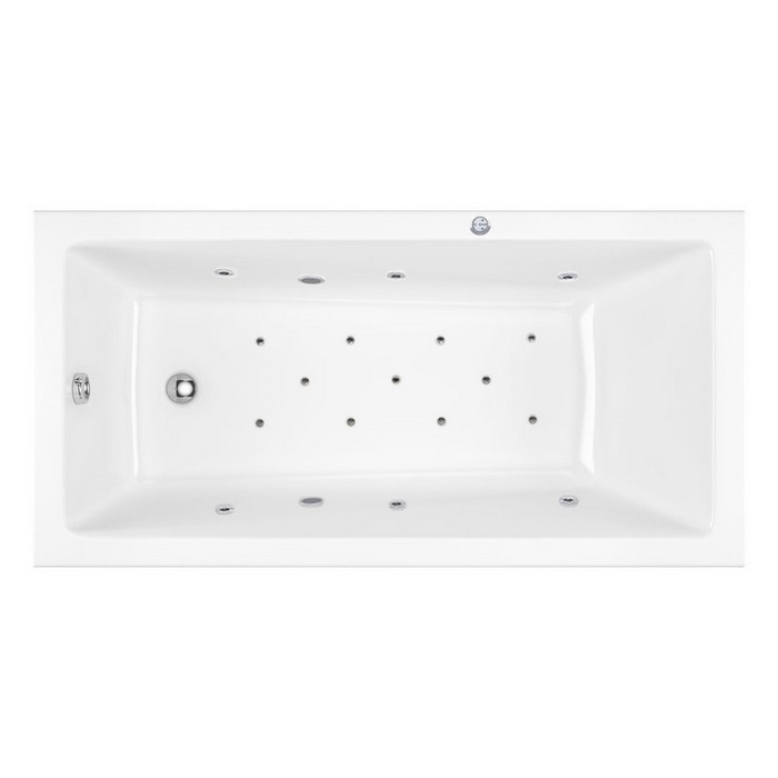 Ванна EXCELLENT Wave Slim 160x80 "RELAX" (хром)
