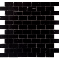 Мозаика из натурального камня Nero Oriente 23x48