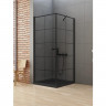 Душевое ограждение NEW TRENDY NEW SOLEO BLACK L 90x90x195 D-0285A/D-0120B (черный)