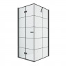 Душевое ограждение NEW TRENDY NEW SOLEO BLACK L 90x90x195 D-0289A/D-0120B (черный)