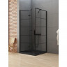Душевое ограждение NEW TRENDY NEW SOLEO BLACK L 90x90x195 D-0289A/D-0120B (черный)