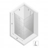 Душевое ограждение NEW TRENDY NEW SOLEO BLACK L 90x90x195 D-0289A/D-0120B (черный)