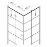 Душевое ограждение NEW TRENDY NEW SOLEO BLACK L 90x90x195 D-0289A/D-0120B (черный)