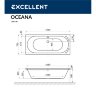Ванна EXCELLENT Oceana 180x80