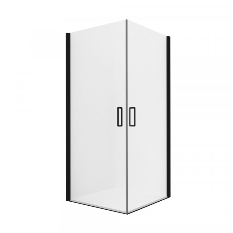 Душевое ограждение NEW TRENDY NEGRA 90x80x195 EXK-1128/EXK-1193 (черный)